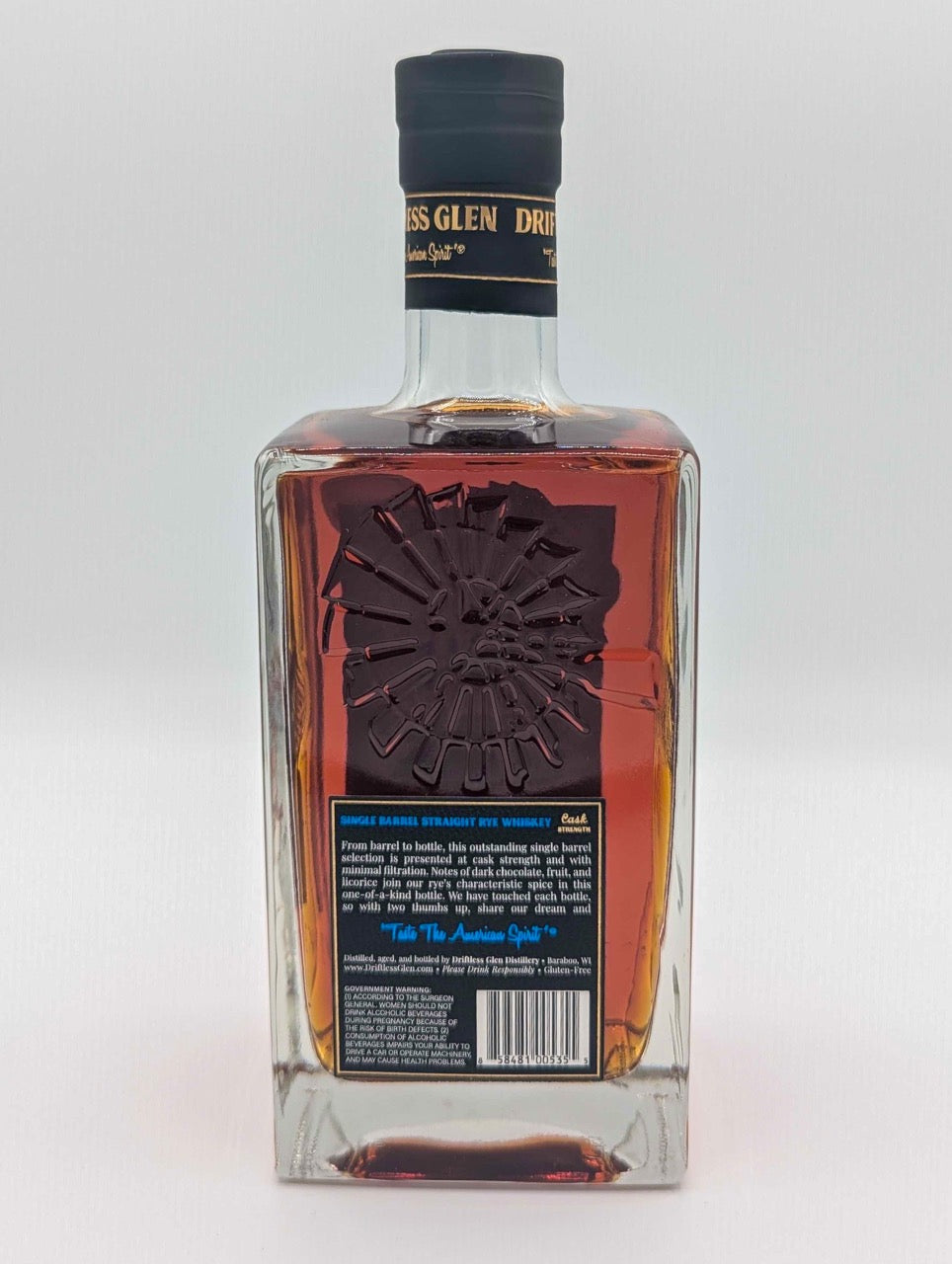 Driftless Glen Rye Whiskey Single Barrel | 119 Proof | Brewzle Exclusive | 750ml