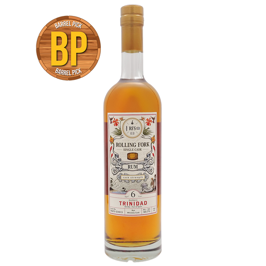 Rolling Fork 6 Year Trinidad Single Rye Cask Rum | 121.4 Proof | Brewzle Exclusive | 750ml