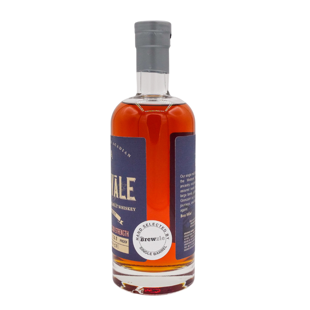 Bon Vale Single Barrel Cask Strength Barrel 31 | American Single Malt | 750 ml | Brewzle Exclusive